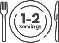 1 to 2 servings