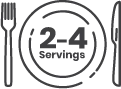 2 to 4 servings