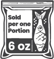 Sold per 6 oz portion