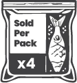 Sold per 4 pack