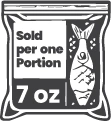 Sold per 7 oz portion