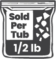 Sold per tub